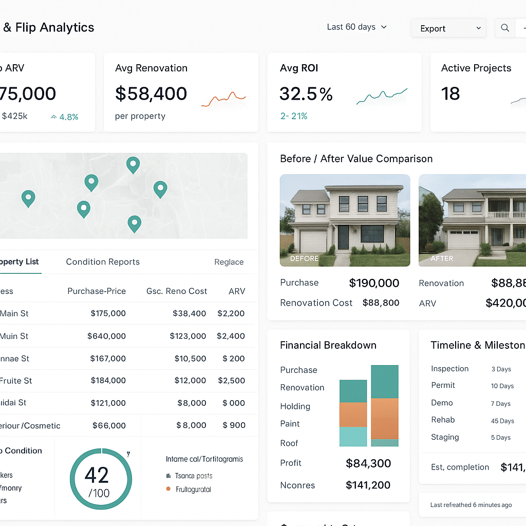 Foreclosure analytics dashboard